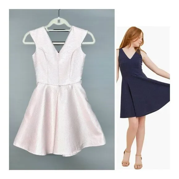 Un Deux Trois Pink Metallic Kids Formal Dress - Picture 1 of 11